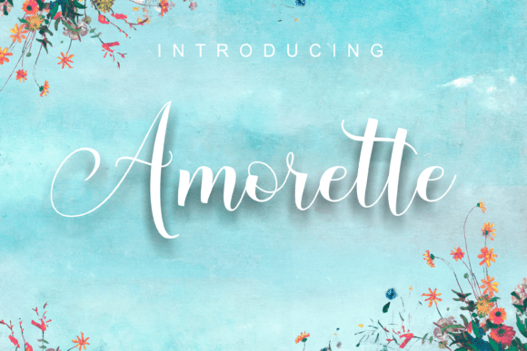 Amorette: A Romantic Script Font for Crafters