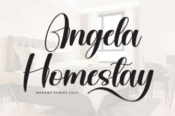 Angela Homestay: A Script Font for Bold Branding