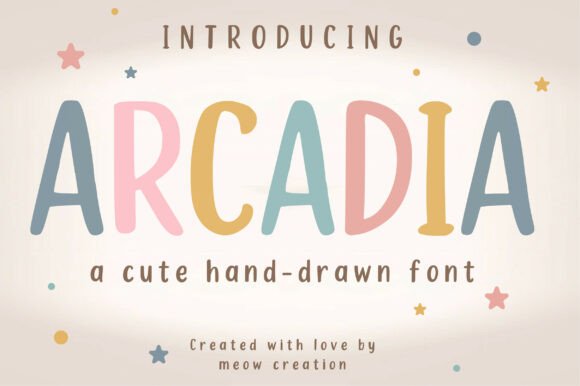 Arcadia Font: A Playful Typeface for Social Campaigns