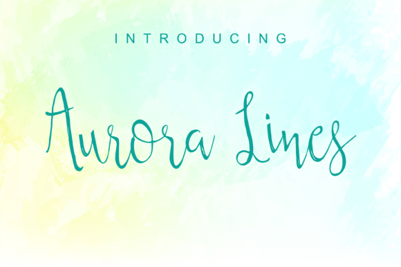Aurora Lines: A Handwritten Font for Makers