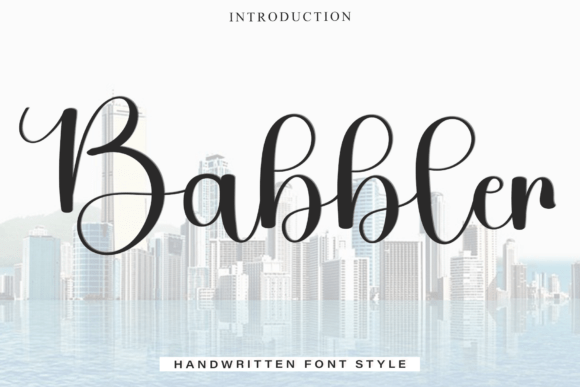 Babbler Font: Whimsical Script for Makers