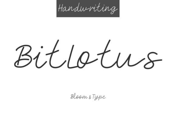 Bitlotus: A Warm Script Font for Branding