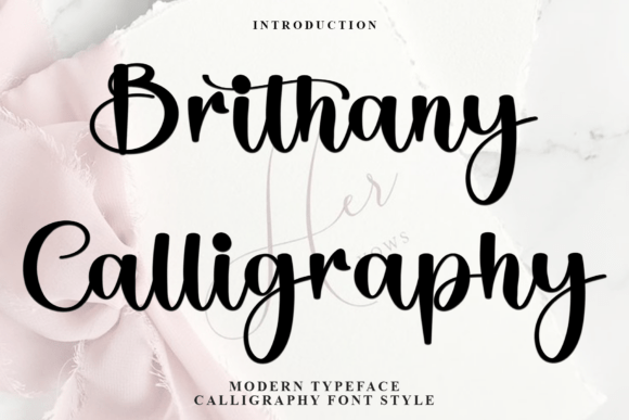 Brithany Calligraphy: A Festive Typeface for Holiday Branding