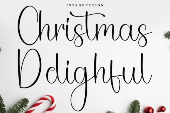 Christmas Delighful: A Soft Script Font for Festive Branding