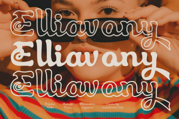 Eliavony: A Retro Script Font for Makers