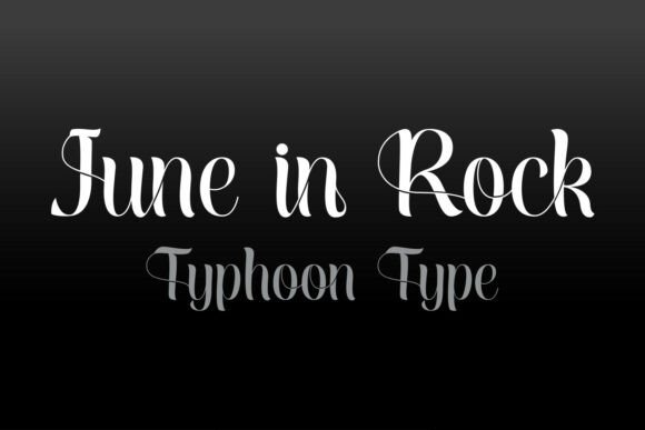 June in Rock: A Modern Typeface for Web Design