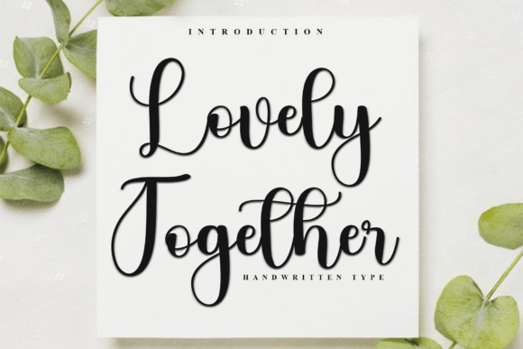 Lovely Together: A Festive Typeface for Editorial Design