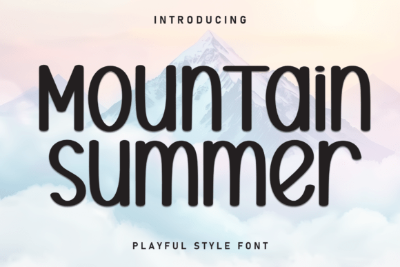 Mountain Summer: A Friendly Display Font for Branding
