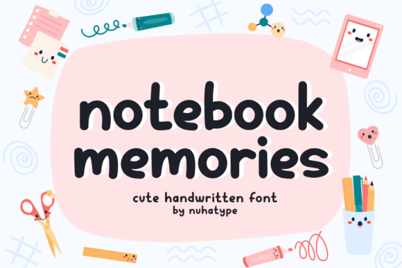 Notebook Memories Typeface for Branding