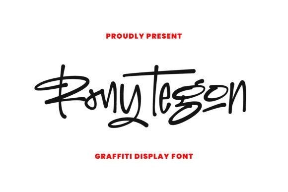 Rony Tegon: A Bold Graffiti Font for Web Design