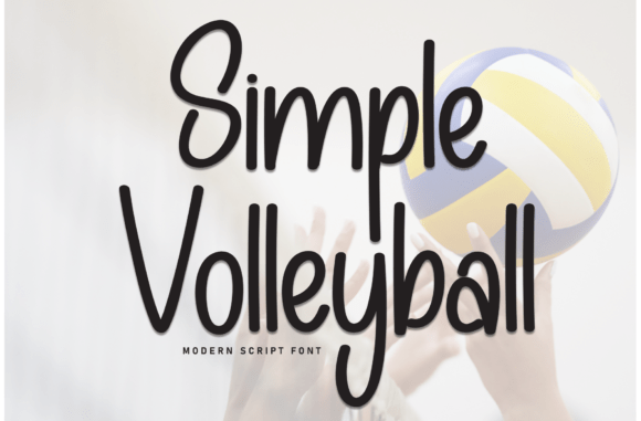 Simple Volleyball Font Review for Branding