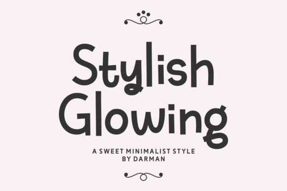 Stylish Glowing Font for Editorial Design