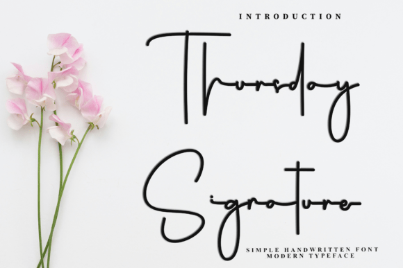 Thursday Signature Font Review for Brand Design